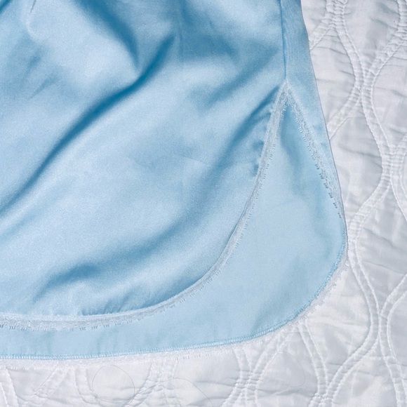 Vintage Yolande pastel blue slip nightgown size S - Picture 6 of 11